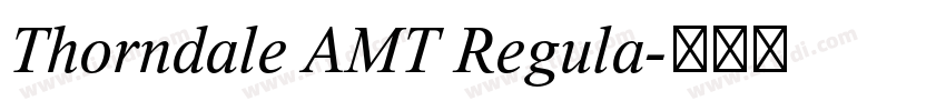 Thorndale AMT Regula字体转换